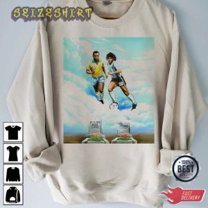 Pele Maradona Legends Shirt Football Legends Canvas T-Shirt