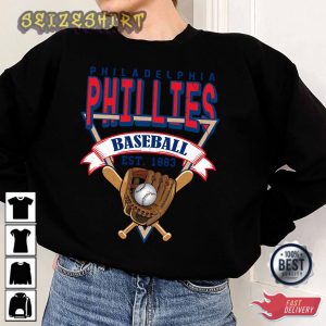 Philadelphia Baseball Crewneck Sweatshirt Vintage T-Shirt