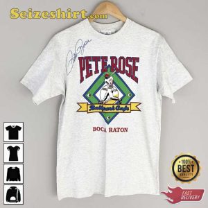 Philadelphia Phillies Vintage Signed Pete Rose T-Shirt