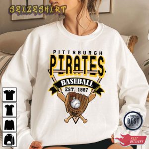 Pittsburgh Baseball Crewneck Sweatshirt Vintage Pittsburgh T-Shirt