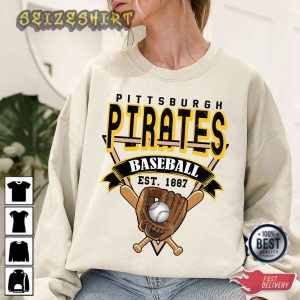 Pittsburgh Baseball Crewneck Sweatshirt Vintage Pittsburgh T-Shirt