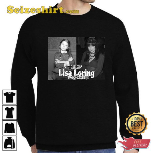 RIP Lisa Loring The Original Wednesday 1960 2023 Thank You For The Memories T-Shirt