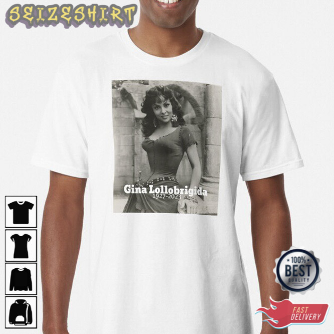 RIP Gina Lollobrigida 1927 2023 Thank You For The Memories T-Shirt