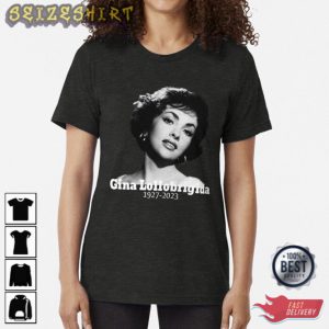 Rest In Peace Gina Lollobrigida 1927 2023 Thank You For The Memories T-Shirt