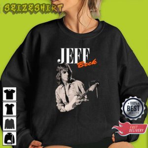 Retro 90s Rock Jeff Beck Gift for Fans Unisex Vintage T-Shirt Design