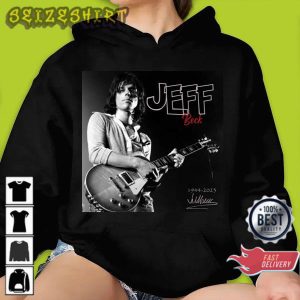 Rip Jeff Beck Signature 1994-2023 Unisex Vintage Graphic Memorial T-Shirt