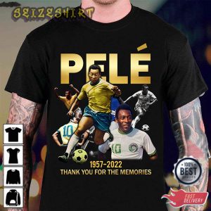 Rip Pele 1957-2022 Gift For Fan 2023 Pele Brasil Soccer Rip T-Shirt