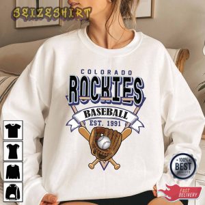 Rockies Colorado Baseball Crewneck Sweatshirt Vintage Colorado T-Shirt