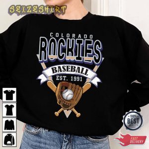 Rockies Colorado Baseball Crewneck Sweatshirt Vintage Colorado T-Shirt