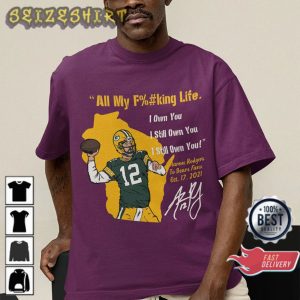 Rodgers All My F%#king Life Funny Greenn Bay Packers Vintage Unisex T-Shirt