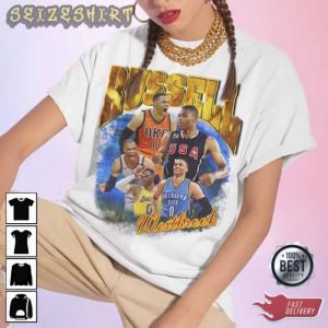 Russell Westbrook 90s Style Vintage Bootleg Tee Graphic Shirt