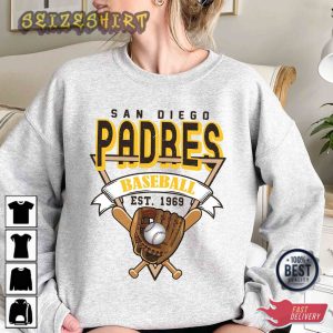San Diego Baseball Crewneck Sweatshirt Vintage San Diego T-Shirt