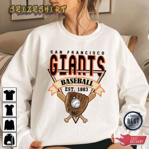 San Francisco Baseball Crewneck Sweatshirt Vintage San T-Shirt