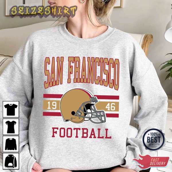 San Francisco Football Sweatshirt Vintage Retro San Francisco T-Shirt
