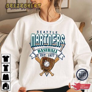 Seattle Baseball Crewneck Sweatshirt Vintage Seattle Baseball T-Shirt