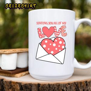 Sending you All My Love Valentine’s Day Couples Mug