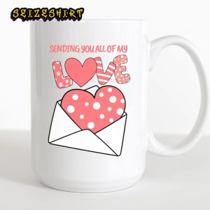 Sending you All My Love Valentine's Day Couples Mug