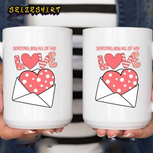 Sending you All My Love Valentine’s Day Couples Mug