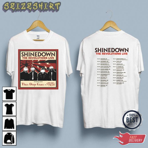 Shinedown The Revolutions Live Tour 2023 Hot Unisex T-Shirt