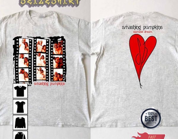 Siamese Dream Smash Pumpkin Logo Tour Graphic Unisex T-Shirt