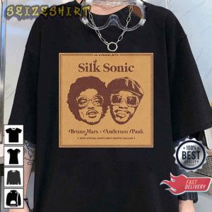 Silk Sonic Bruno Mars and Anderson Paak Unisex Vintage T-Shirt