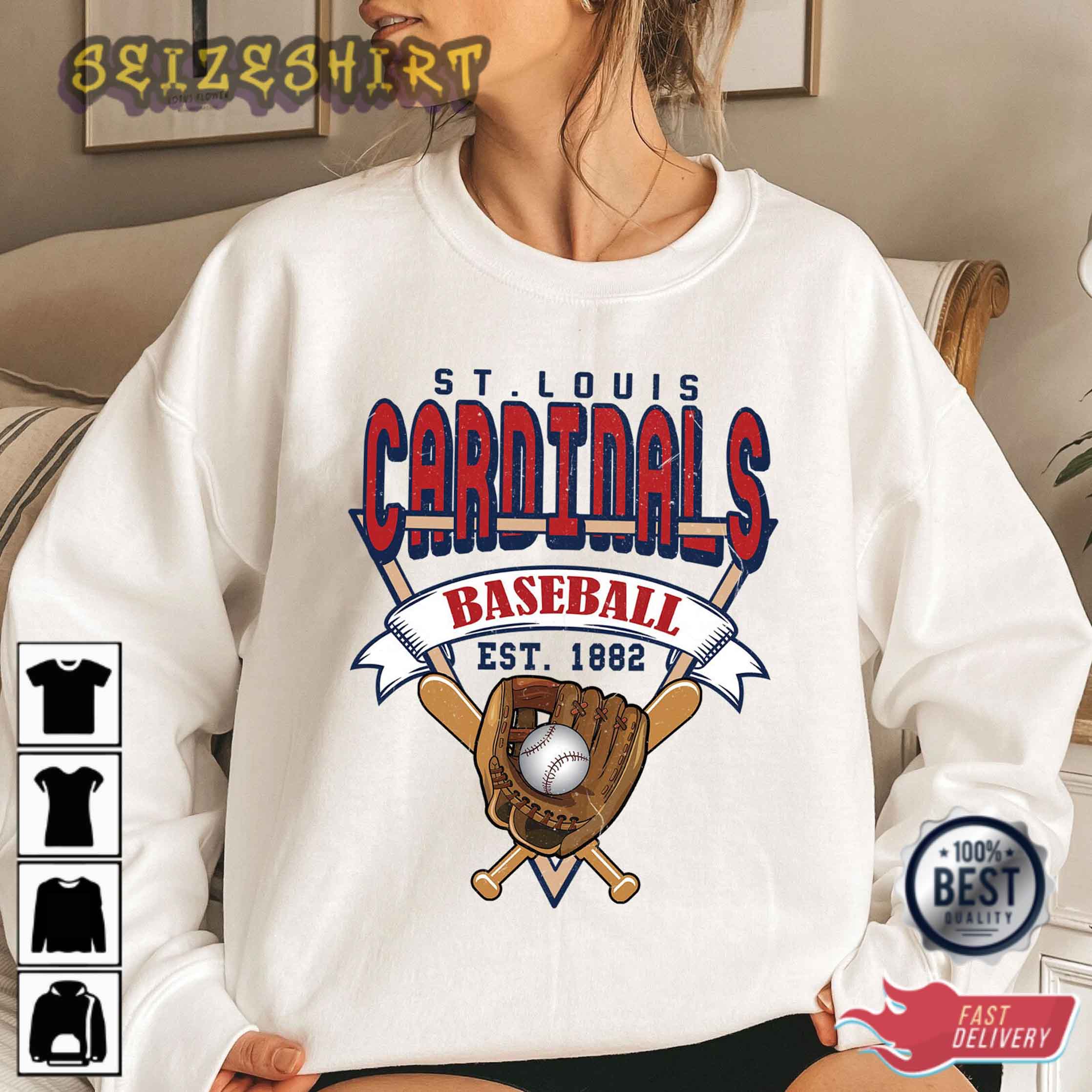 St Louis Baseball Crewneck Sweatshirt Vintage St Louis T-Shirt