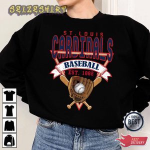 St Louis Baseball Crewneck Sweatshirt Vintage St Louis T-Shirt