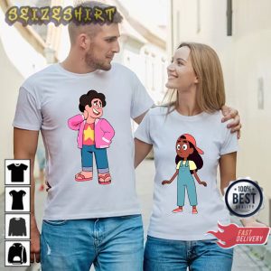 Steven And Connie Couple Steven Universe Design Valentine’s Day Unisex T-Shirt