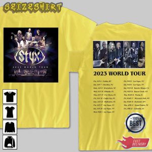 Styx Band World Tour Dates and Setlist Tour Concert 2023 T-Shirt