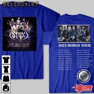 Styx Band World Tour Dates and Setlist Tour Concert 2023 T-Shirt