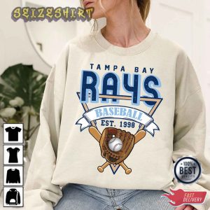 Tampa Bay Baseball Crewneck Sweatshirt Vintage Tampa Bay T-Shirt