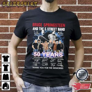 The Bruce Springsteen E Street Band 1972-2022 50 Years Signatures Unisex T Shirt