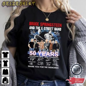 The Bruce Springsteen E Street Band 1972-2022 50 Years Signatures Unisex T Shirt