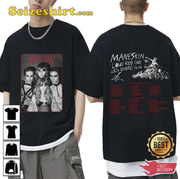 The Loud Kids Maneskin Tour 2023 Hot Shirt