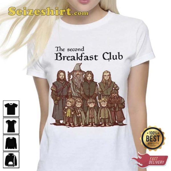 The Second Breakfast Club Lord of the Rings Chibi Design Tee