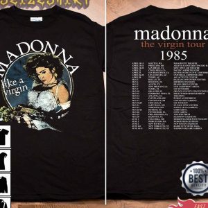 The Virgin Tour 1985 Like A Virgin Madonna Unisex Graphic Vintage T-Shirt