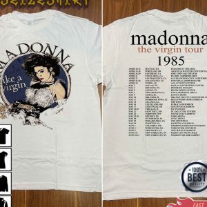 The Virgin Tour 1985 Like A Virgin Madonna Unisex Graphic Vintage T-Shirt