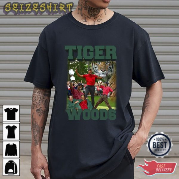 Tiger Woods Golf Vintage Masters Bootleg T-Shirt