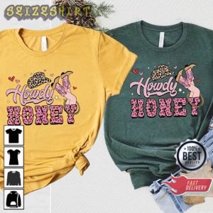 Valentines Day Howdy Honey Gift For Valentines Western Shirt
