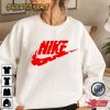 Valentines Swoosh Sweatshirt Heart Valentines Day Shirt T-Shirt