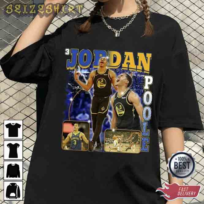 Jordan Poole Golden State Warriors 90s Vintage Bootleg Basketball T-Shirt -  Shirt Low Price