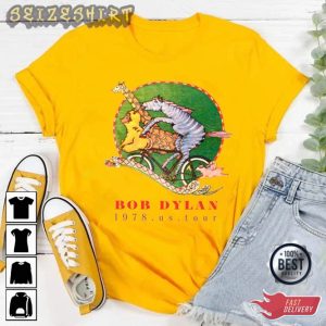 Vintage Bob Dylan 1978 Us Tour Bob Dylan Unisex T-shirt