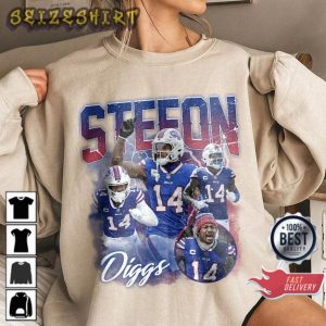 Vintage Buffalo Football Crewneck Stefon Diggs Bowl Game Shirt