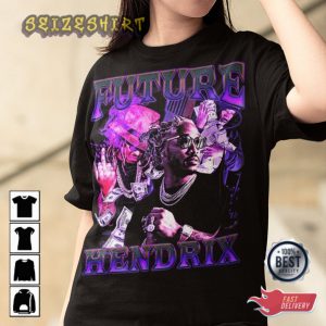 Vintage Future Hendrix Graphic Rapper Unisex T-Shirt Design