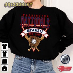 Washington Baseball Crewneck Sweatshirt Vintage Washington T-Shirt