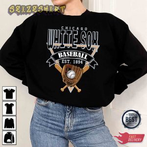 White Sox Chicago Baseball Crewneck Sweatshirt Vintage Chicago Baseball T-Shirt