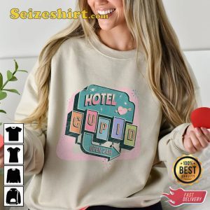 Women Valentines Day Cupid Hotel Gift for Her Funny Valentines Sweatshirt