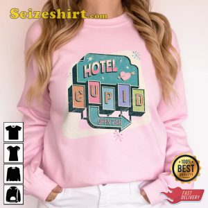 Women Valentines Day Cupid Hotel Gift for Her Funny Valentines Sweatshirt