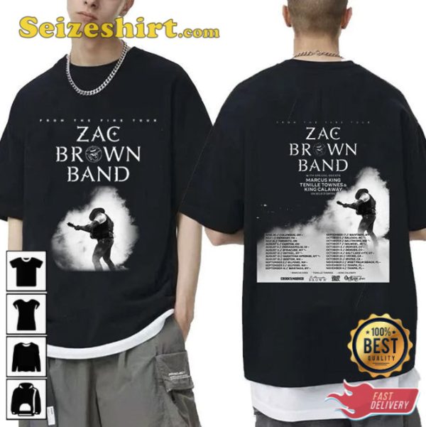Zac Brown Band The Fire Tour 2023 Hot Shirt