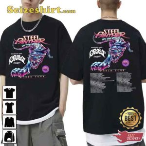 2 Side Steel Panther On The Prowl World Tour 2023 Shirt